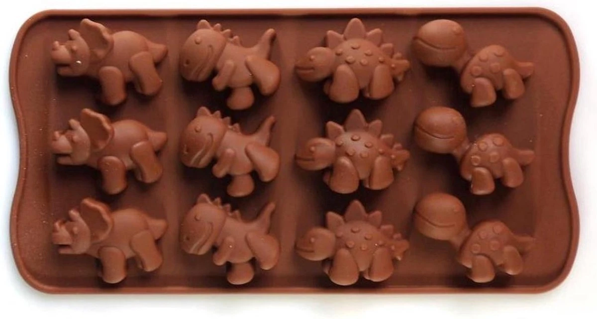 Akyol - Chocoladevorm Mal Dino - Dinosaurus Siliconen Vorm Voor Ijsblokjes Chocolade Fondant - Dinosaurus Vorm 3 Akyol - Chocoladevorm Mal Dino - Dinosaurus Siliconen Vorm Voor Ijsblokjes Chocolade Fondant - Dinosaurus Vorm