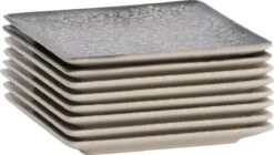 Lite-Body Hermes Gebaksbordjes - Set Van 8 Stuks - Ø16 Cm - Grijs Relief -Merkloos Winkel 1200x682 2