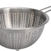 Excellent Houseware Zilver RVS Vergiet/zeef Met Handvat / Steel 24 X 13 Cm - Keukenzeef - Keukenvergiet