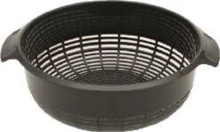 Groot Kunststof Vergiet Donkergrijs - 30 X 27 X 10 Cm - Plastic Vergieten Keuken Accessoires