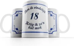 Merkloos Kut Mok 18 Jaar |Ben Ik Eindelijk 18 Jaar Krijg Ik Zo’n Kutmok| Mok Verjaardag |Cadeau Mok| Grappige Mok | Kuttegel 18 Jaar