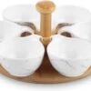 Hapjes Tapas Draaiplateau Hout Met Wit Melamine Schaaltjes - Serveerplank Borrelplank 1 Hapjes Tapas Draaiplateau Hout Met Wit Melamine Schaaltjes - Serveerplank Borrelplank -Merkloos Winkel 1200x766 3