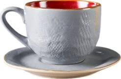 Vivi Oggi - Koffiekopjes Set Van 6 - Ø 9cm - Cappuccino - Kop En Schotel - 150 Ml - Italië -Merkloos Winkel 1200x780 3