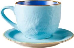 Vivi Oggi - Koffiekopjes Set Van 6 - Ø 9cm - Cappuccino - Kop En Schotel - 150 Ml - Italië -Merkloos Winkel 1200x782 3