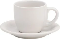 Lite-Body Hermes Kop En Schotel - 18 Cl - Set Van 6 Stuks - Wit -Merkloos Winkel 1200x784 4