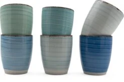 Koffiekopjes - Set Van 6 - 160ML - Allen Unieke Kleur - Koffiemok - Espresso Mok - Ocean Blue -Merkloos Winkel 1200x797