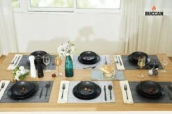 Buccan Borden Set - Matt Onyx - Zwart - 18pcs -Merkloos Winkel 1200x799 15