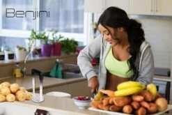 Aardappelstamper | Professioneel | Stamper | Pureestamper | Potato Masher | Pureerder | Stamppot Stamper | Matt Steel | Horizontale Handgreep | Professioneel | Ergonomische Handgreep | Handmatig | Vaatwasserbestendig -Merkloos Winkel 1200x800 237