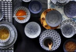 Tokyo Design Studio | Nippon Blue | Set Van 4 Borden Ø 25,7 Cm | Porselein -Merkloos Winkel 1200x819 8