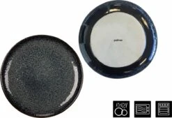 Palmer Serviesset Eccentric Stoneware 6-persoons 24-delig Blauw -Merkloos Winkel 1200x822 1