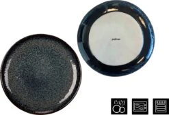 Palmer Serviesset Eccentric Stoneware 6-persoons 24-delig Blauw -Merkloos Winkel 1200x822