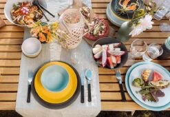 Mepal - Serviesset Bloom 8-delig – Geschikt Als Stijlvol Buitenservies - Pebble Assorti – Ideaal Voor Buiten En Binnen – Licht In Gewicht -Merkloos Winkel 1200x826