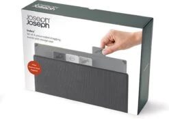 Joseph Joseph Index Snijplanken Set Met Houder - Grijs/Zwart - Set Van 4 Stuks -Merkloos Winkel 1200x844 6