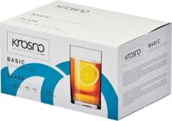Krosno Drinkglazen - Waterglazen - 250 Ml. - 6 Delig -Merkloos Winkel 1200x847 2