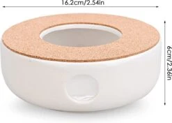 ConBlom Keramische Theepot, Warmer, Theewarmer, Koffiewarmer, Stoofje, Met Kurk-stoofje, Theepot Basis, Theefornuis, Melkwarmer Voor Thuis, Café, Theemelk (zonder Kaars En Theepot) -Merkloos Winkel 1200x855 2