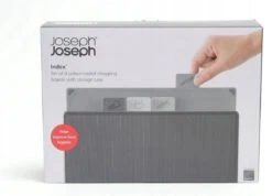 Joseph Joseph Index Snijplanken Set Met Houder - Grijs/Zwart - Set Van 4 Stuks -Merkloos Winkel 1200x863 1