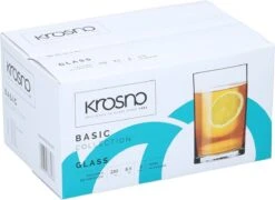 Krosno Drinkglazen - Waterglazen - 250 Ml. - 6 Delig -Merkloos Winkel 1200x874 8