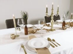 LeRijn® Serviesset Deventer 8 Persoons - 24 Delig - Licht Crème Wit Met Gouden Rand En Motief - Dinerborden - Soepborden - Dessertborden - Borden Servies - Bordenset -Merkloos Winkel 1200x899 5