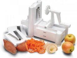 Merkloos Premiumful ® - Multifunctionele Spiraalsnijder Met Zuignap - Inclusief 5 Verschillende Snijbladen - Opvouwbaar - BPA Vrij -Merkloos Winkel 1200x904 6