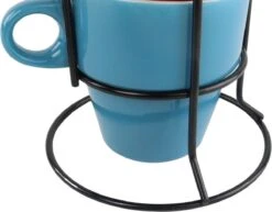 Orange85 Koffiekopjes - Met Houder - Set Van 6 - Gekleurd - 300 Ml - Keramiek -Merkloos Winkel 1200x936