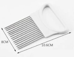 Merkloos Uiensnijder - Groentesnijder - RVS - Wit -Merkloos Winkel 1200x937 4