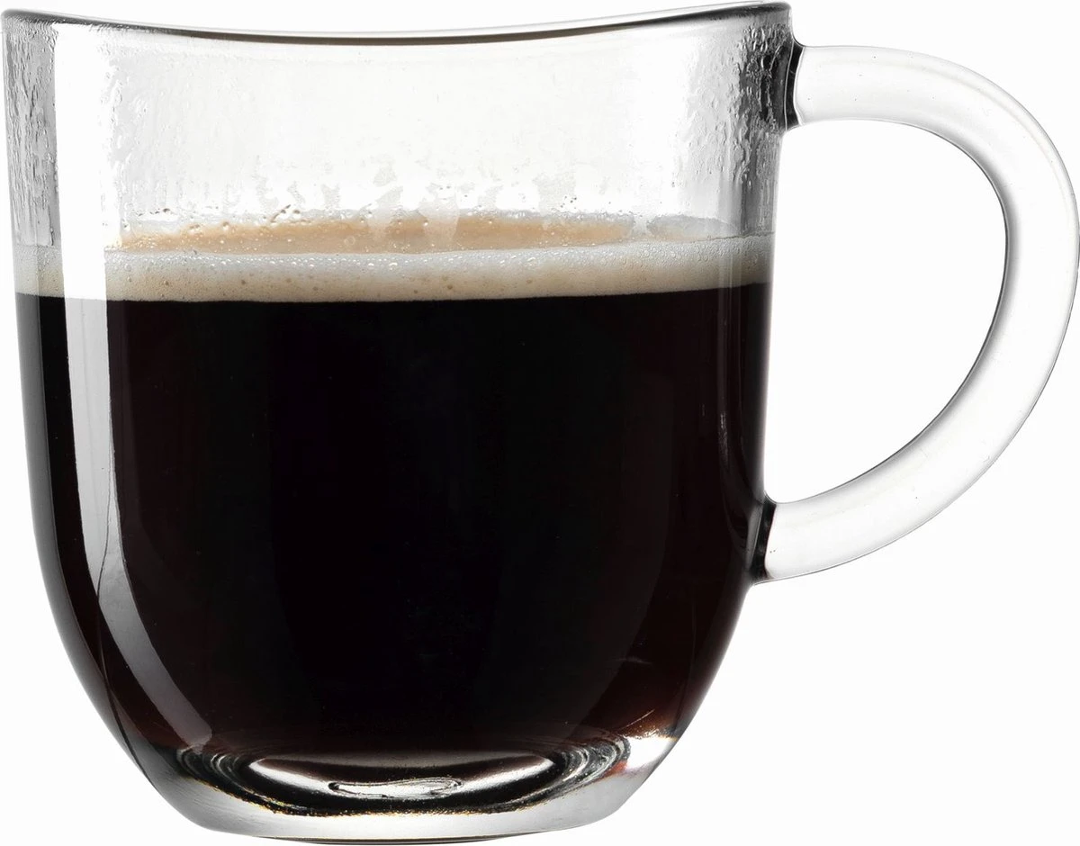 Leonardo Napoli Koffie- Theeglas 280ml - Set Van 6 Glazen 7 Leonardo Napoli Koffie- Theeglas 280ml - Set Van 6 Glazen - Afbeelding 5