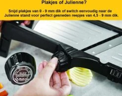 Mandoline - Vlijmscherp - Keukensnijder – Groentesnijder – Incl. Anti Snij Handschoenen En Snij Hulp - Qwality -Merkloos Winkel 1200x942 5