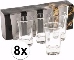 Merkloos 8x Shotglazen / Borrelglaasjes - 5 Cl - Glas -Merkloos Winkel 1200x964 22