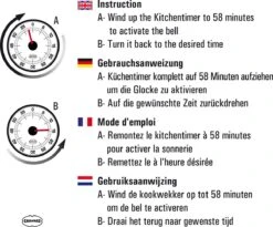 CABANAZ - Mechanische Kookwekker, Metaal Met Magneet, KITCHEN TIMER, Groen -Merkloos Winkel 1200x995 9