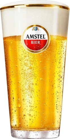 6x Amstel Amsterdammertje Bierglas Tapmaat 25cl Bier Vaasje Glas Glazen Bierglazen Vaasglas