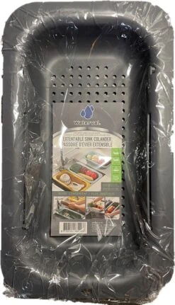 Waterval Gootsteenzeef Uitschuifbaar Vergiet Keuken – Wassen Groente En Fruit – Afgieten Pasta Hulpmiddel - Donkergrijs -Merkloos Winkel 688x1200