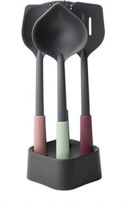 Brabantia Tasty+ Kookgerei Set - 4-delig Plus Houder - Mixed Colours -Merkloos Winkel 734x1200