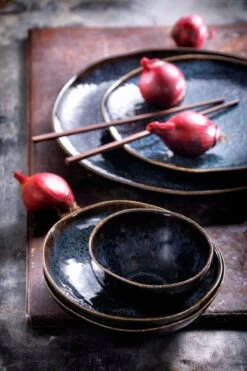 Palmer Serviesset Eccentric Stoneware 6-persoons 24-delig Blauw -Merkloos Winkel 800x1200 34