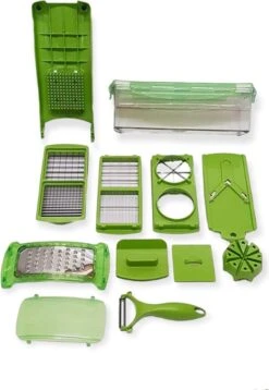 Groentesnijder - Uiensnijder - Mandoline - Multifunctionele Groentesnijder - RVS - Inclusief 7 Mesjes - Mandoline Keukensnijder- Mandoline Snijder - -Merkloos Winkel 829x1200 2