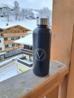 Merkloos Verios - Thermosfles - Zwart Navy - 530 Ml - Lekvrij