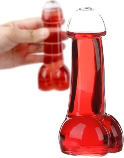 MikaMax Piemel Glas - Shotglas Penis - Cocktail Glas - Alcohol - Grappig Cadeau - Vrijgezellenfeest - Drankspel - 150 Ml - 5.5 X 5.5 X 15 Cm - Transparant - Glas -Merkloos Winkel 937x1200 5