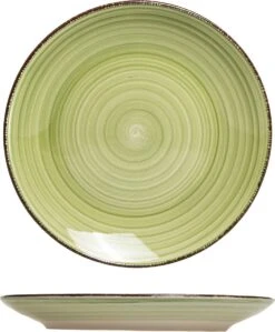 Ontbijtbord (6 Stuks) - Groene Tinten - 19cm - Aardewerk -Merkloos Winkel 992x1200