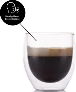 GLAEZ® Dubbelwandige Theeglazen - Set Van 6 Glazen - Latte Macchiato Koffieglazen - Koffiekopjes/Theeglazen - Koffieglas Handgeblazen - Dubbelwandig Koffieglazen - Vaatwasserbestendig - Topcadeaus - Cadeau Voor Haar - 250 Ml - Set Van 6 Glazen -Merkloos Winkel 996x1200 6